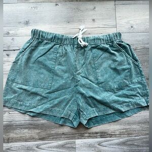 Pink Lily Acid Wash Pull On Shorts